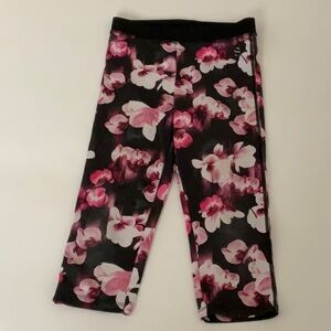 Floral Kids Pajamas - Black and Pink